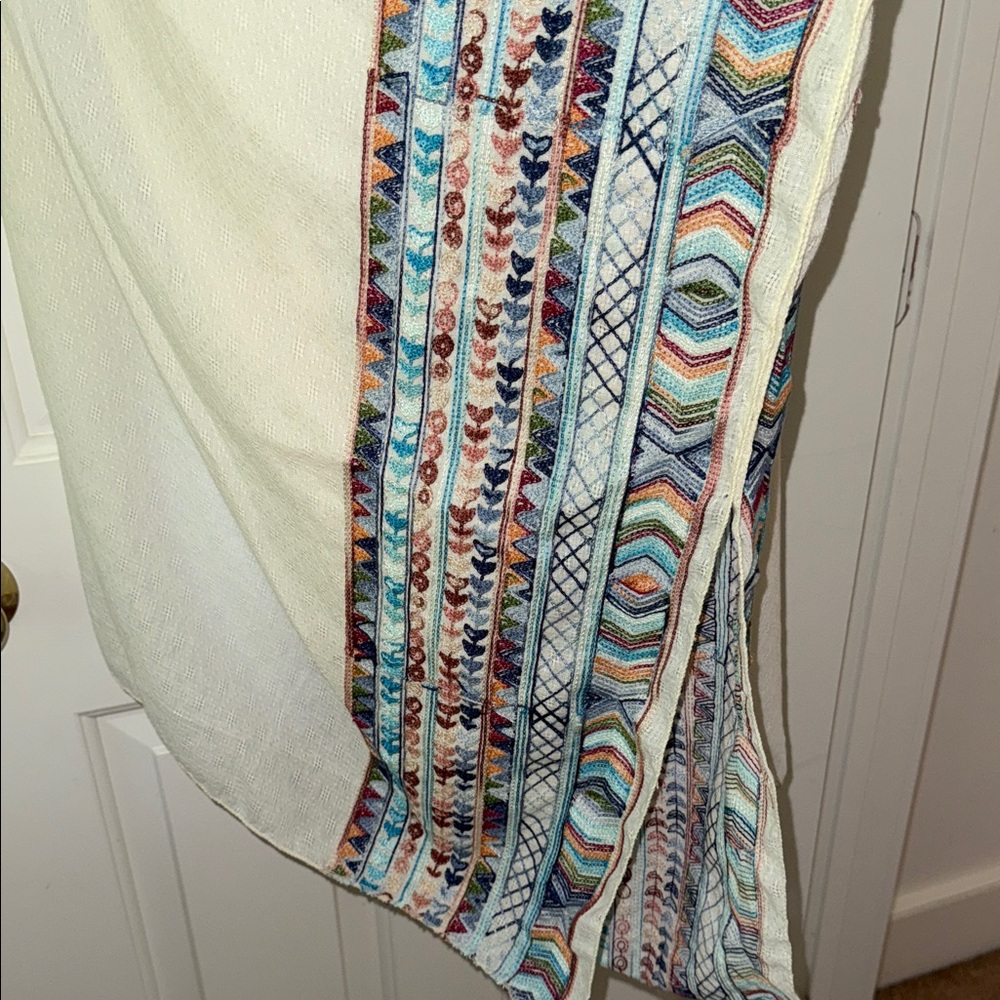 Three Bird Nest Boho Poncho - Picture 4 of 4